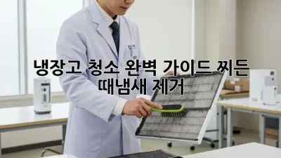 냉장고 청소 완벽 가이드: 찌든 때&냄새 제거!